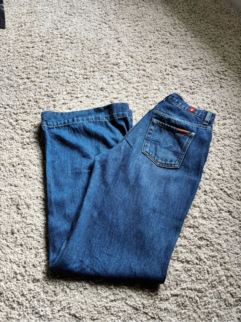 Women’s 7 for all mankind- modern dojo tailorless wide leg jeans